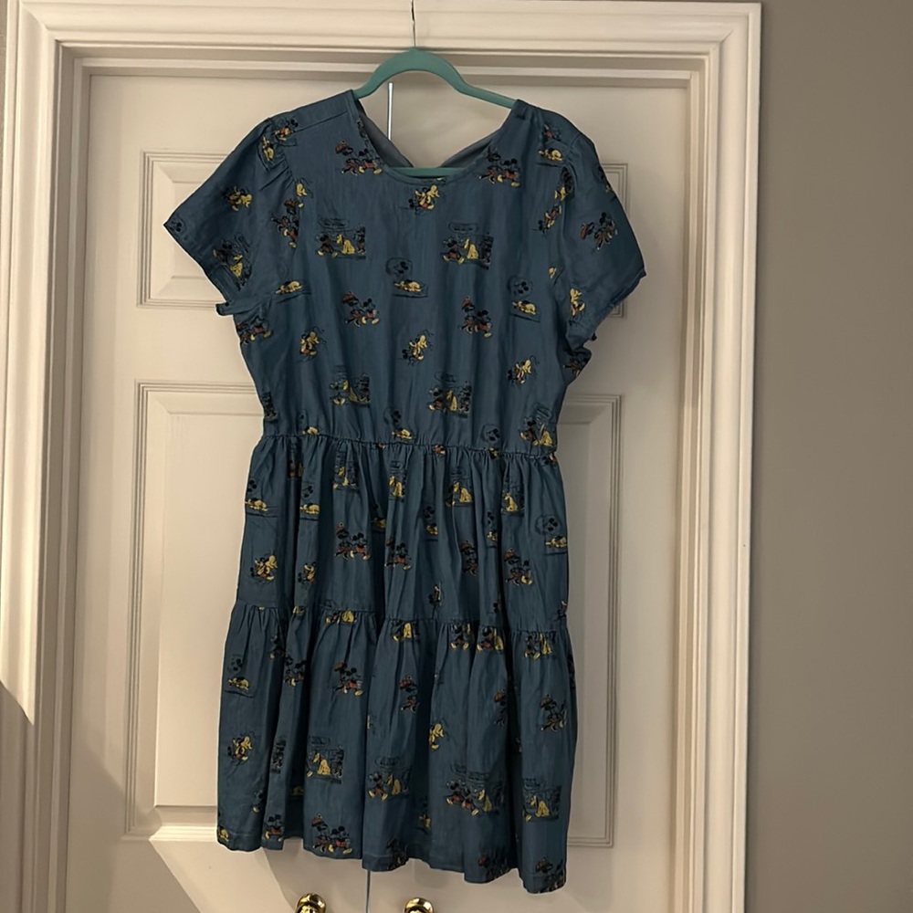 Disney Her Universe Mickey denim tiered dress